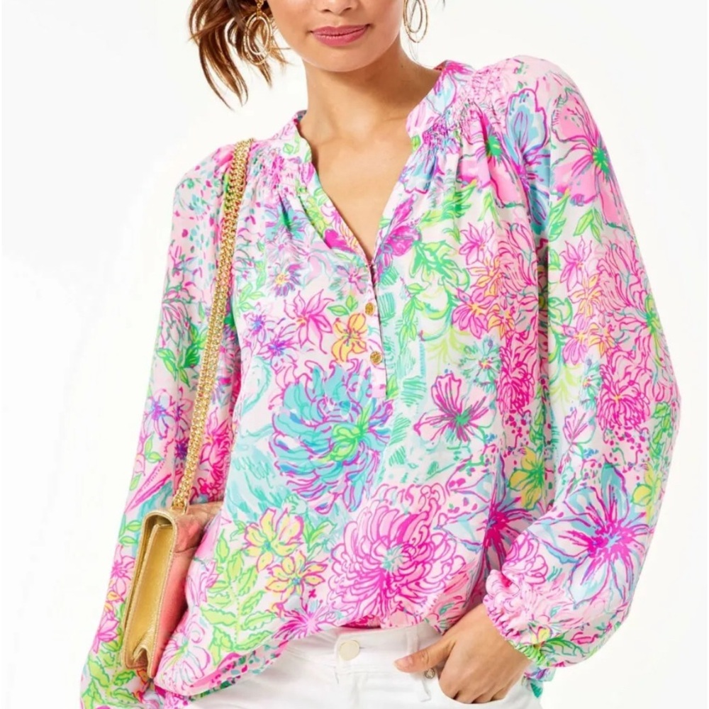 Lilly Pulitzer Elsa Silk Top